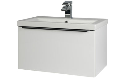Kore Gloss White Wall Mounted Drawer/Basin Unit 500mm, 600mm, 800mm