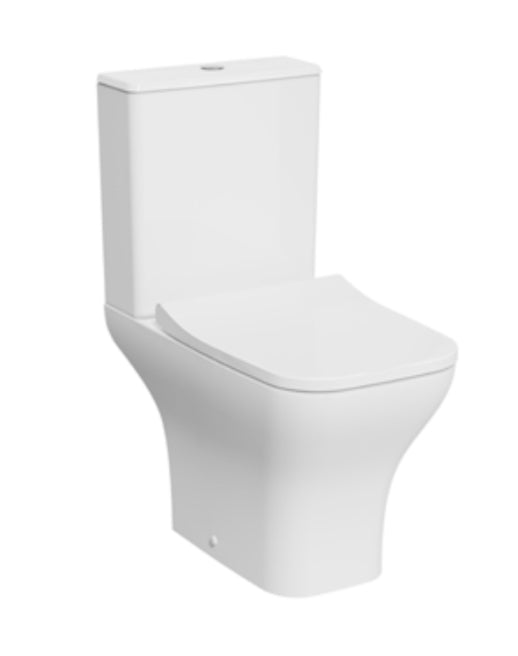 Eclipse Square Rimless WC Pan, Cistern and Soft Close Seat