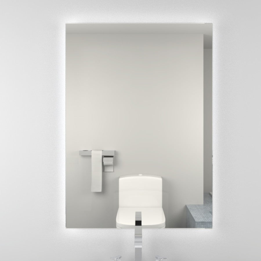 Como 700x500mm LED Mirror • Sensor switch • Demister pad • Charging socket for shaver or toothbrush • Ambient back lighting