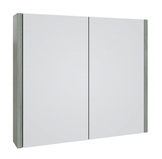 800mm Mirror Cabinet - Purity Silver Oak