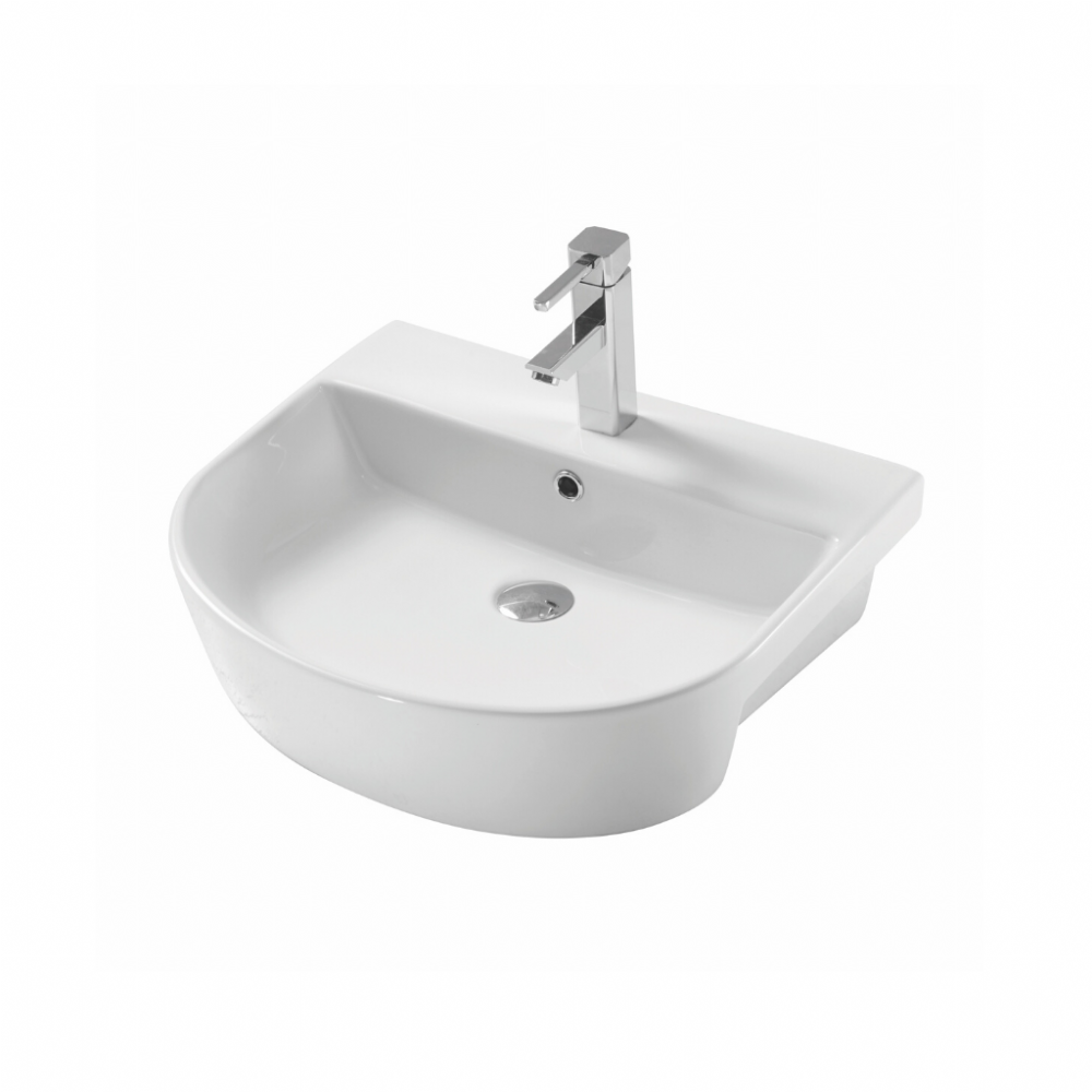 Kameo  Basin With 560mm Semi Recessed Basin