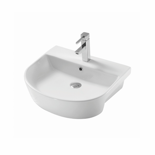 Kameo  Basin With 560mm Semi Recessed Basin