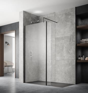 Hudson Reed Black Wetroom Screens