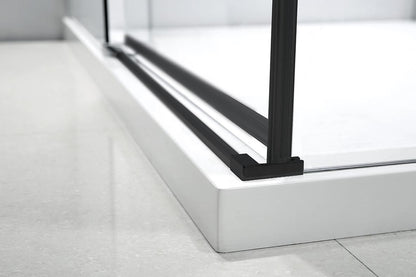 Aquaglass Sphere 8mm Black Framed Sliding Door