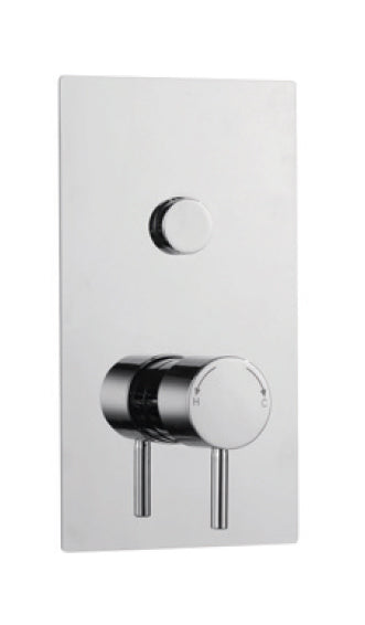 Plan Single Round Push Button Concealed Thermostatic Valve