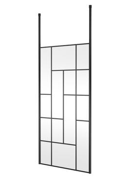 Hudson Reed Abstract Black Frame Wetroom Screens