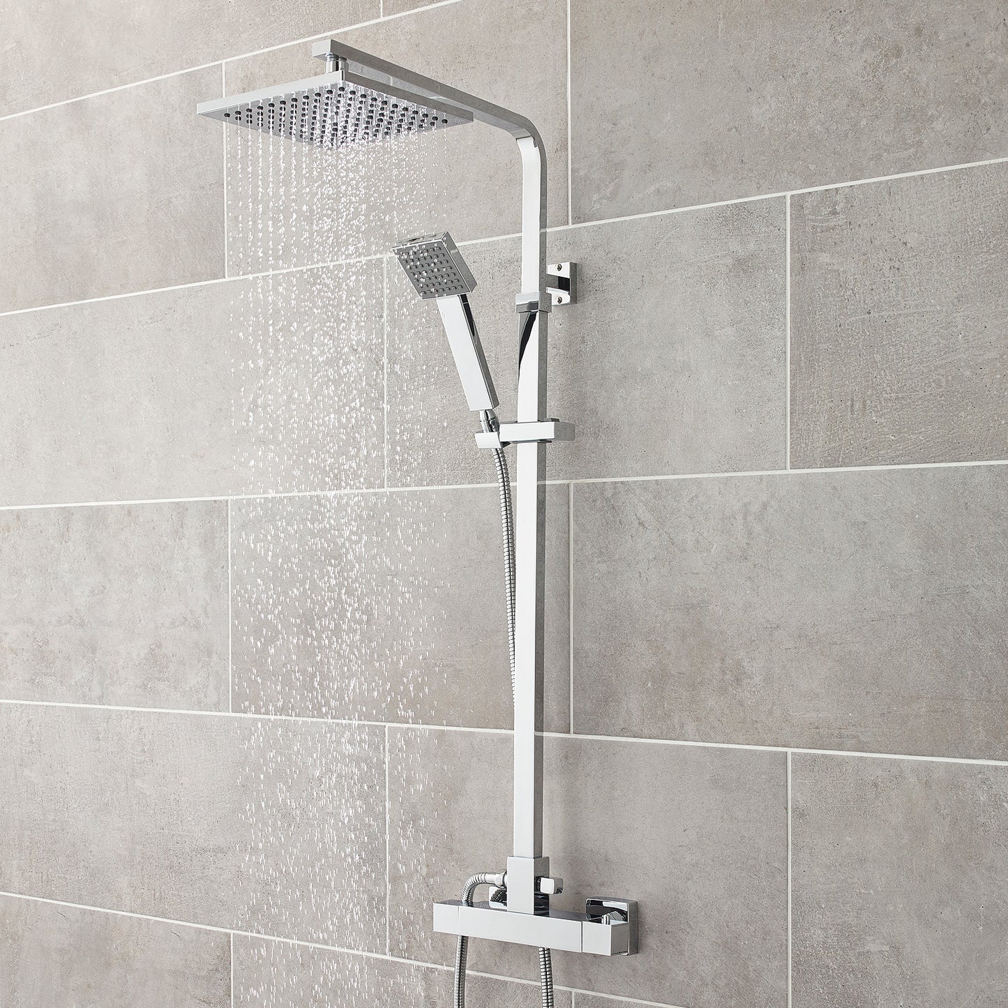 Nuie Thermostatic Bar Showers with Drencher