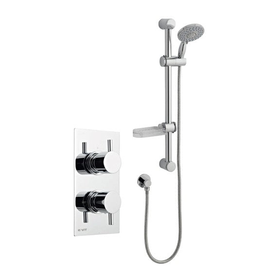 Plan Option 1 Thermostatic Concealed Shower with Adjustable Slide Rail Kit