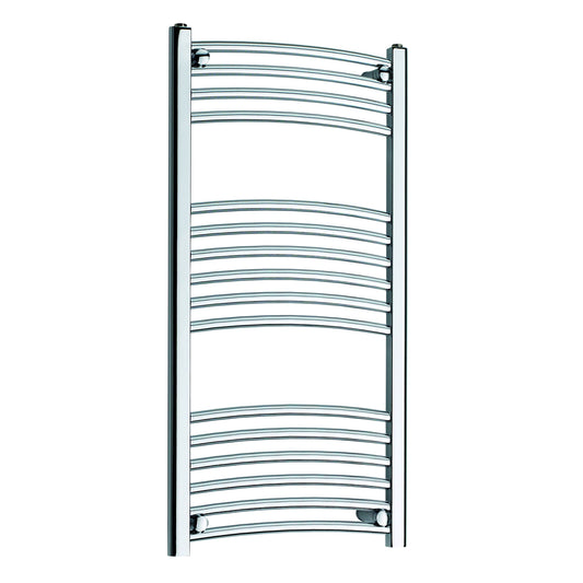 K Rail Chrome Towel Curved Radiator 22mm