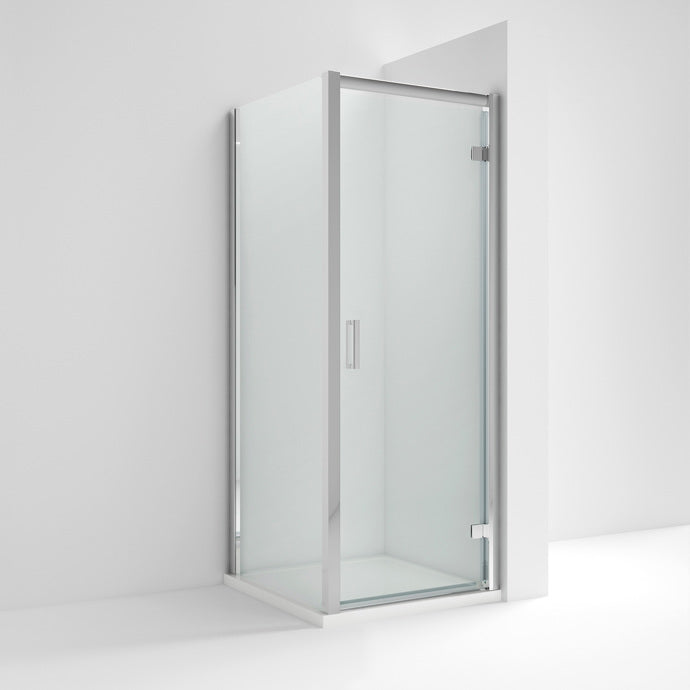 Lucie 8mm Chrome Hinged Door