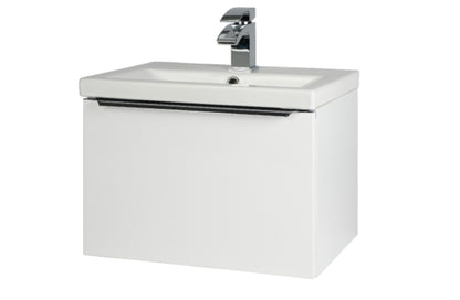 Kore Gloss White Wall Mounted Drawer/Basin Unit 500mm, 600mm, 800mm