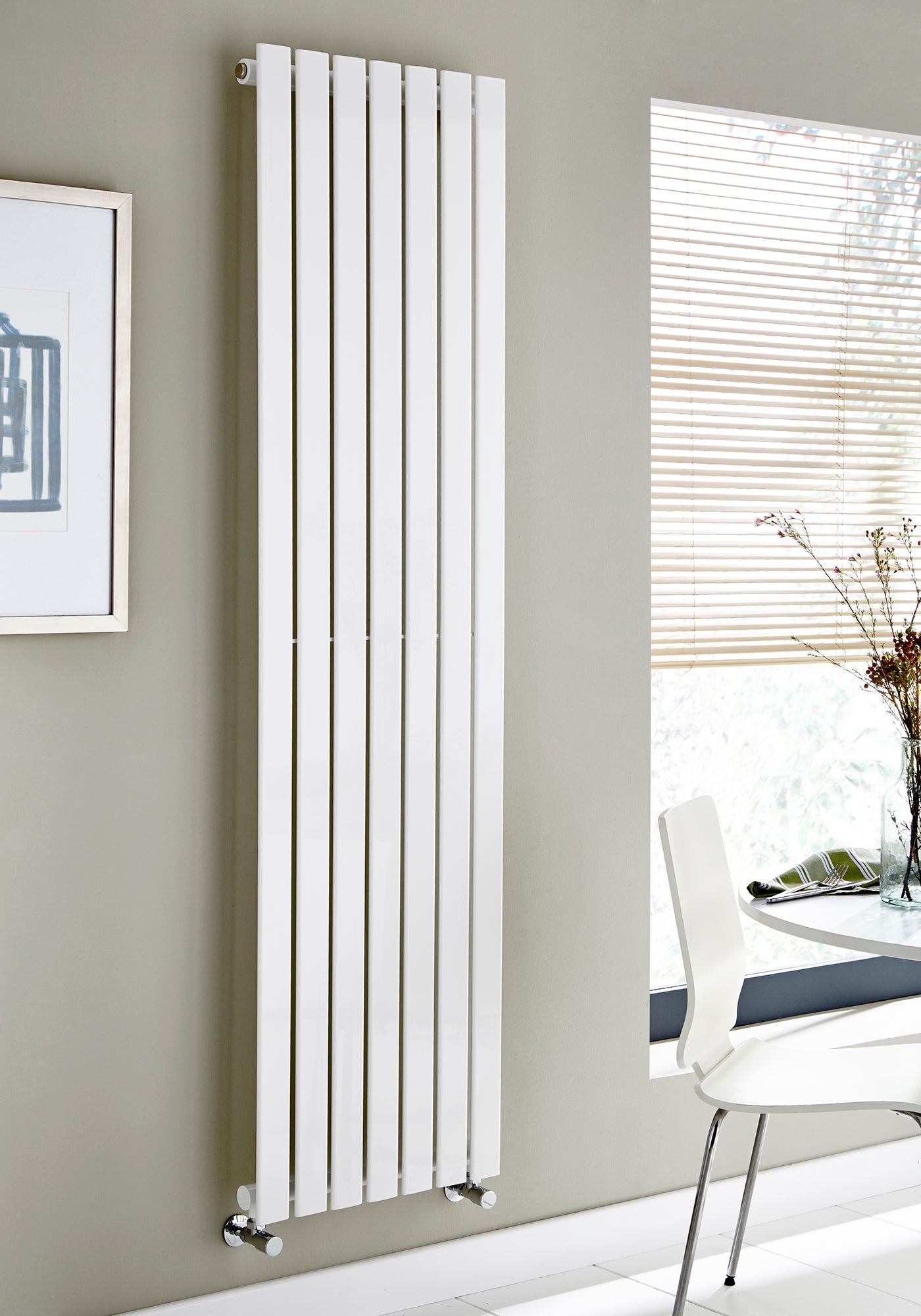 Boston White Horizontal Radiator