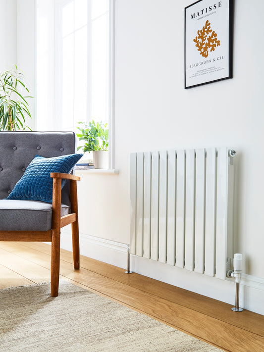 Boston White Horizontal Radiator