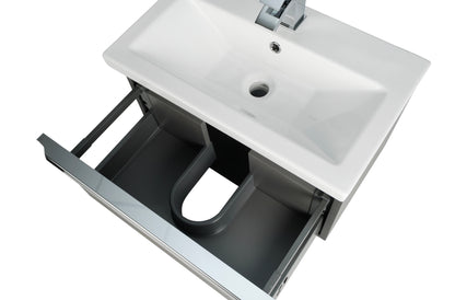 Kore Matt Dark Grey Wall Mounted Drawer/Basin Unit 500mm, 600mm, 800mm