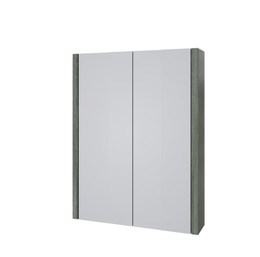 600mm Mirror Cabinet - Purity Silver Oak