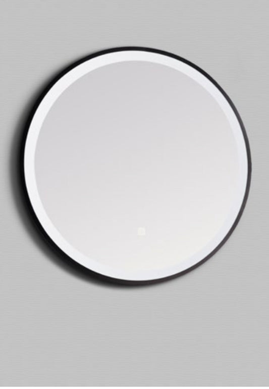 Nero 600mm Circular LED Mirror • Touchswitch • Demister pad