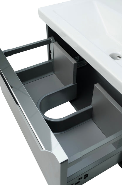 Kore Sonoma Oak Wall Mounted Drawer/Twin Basin Unit 1200mm