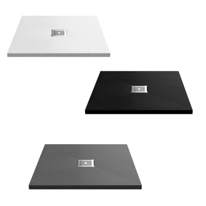 Square Slate Effect Shower Trays