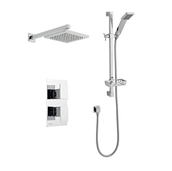 Element Option 1 Thermostatic Concealed Shower with Adjustable Slide Rail Kit