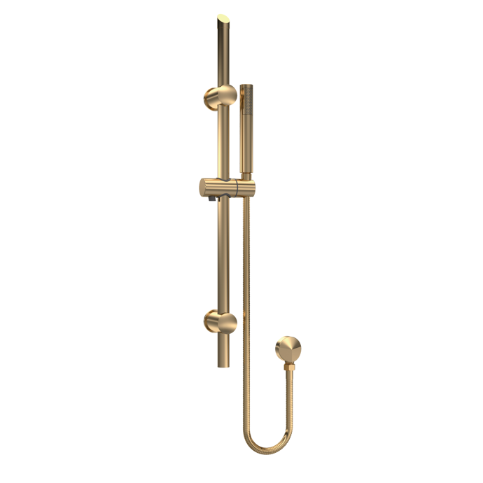 Arvan Brushed Brass Round Showers