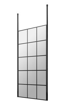 Hudson Reed Black Frame Wetroom Screens