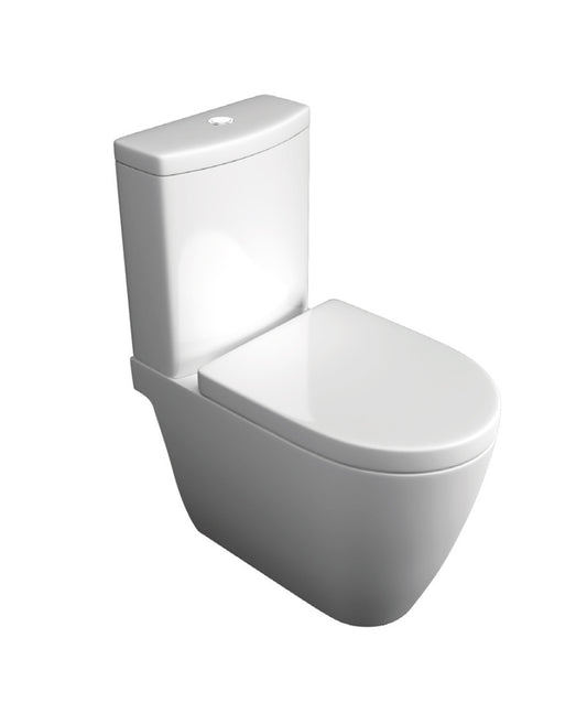 K Vit Genoa Round Pan, Cistern & Seat