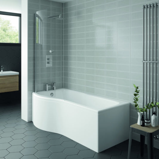 Oblique P Shower Bath