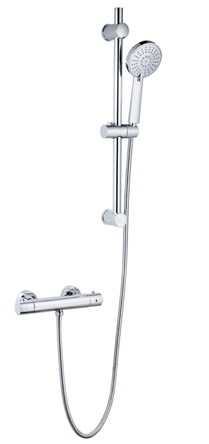 Plan Option 6 Thermostatic Exposed Bar Shower with Adjustable Slide Rail Kit