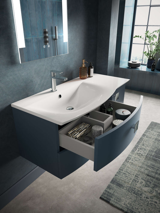 Sarenna 1000mm Wall Hung with Polymarble Basin