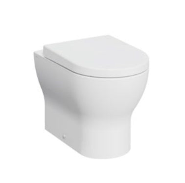 Eclipse Round Back to Wall Rimless WC Pan and Soft Close Seat