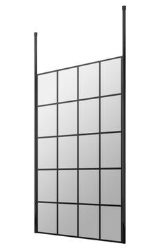 Hudson Reed Black Frame Wetroom Screens