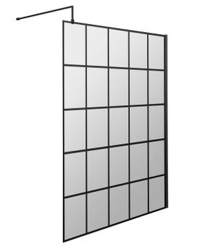 Hudson Reed Black Frame Wetroom Screens