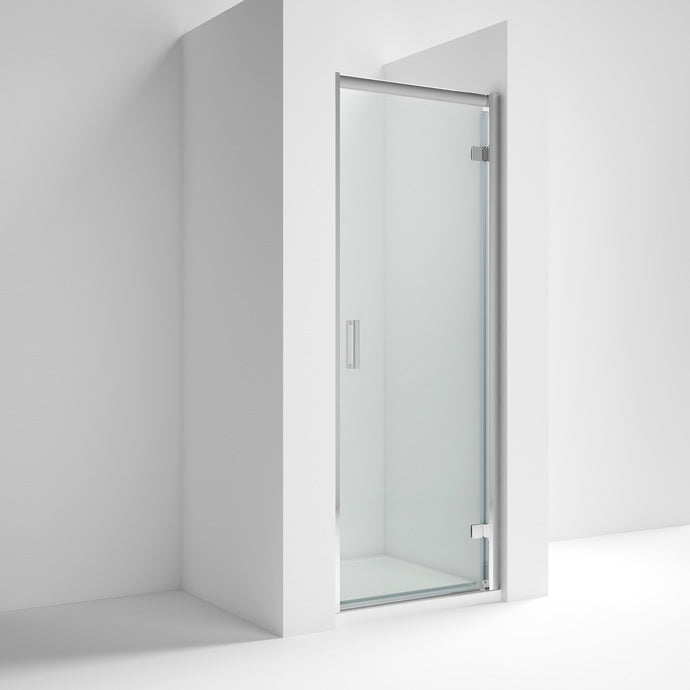 Lucie 8mm Chrome Hinged Door