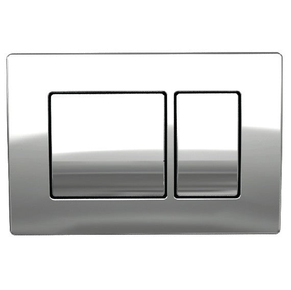 K Vit Keytech Flush Plate Chrome, Black or White for wall hung frame