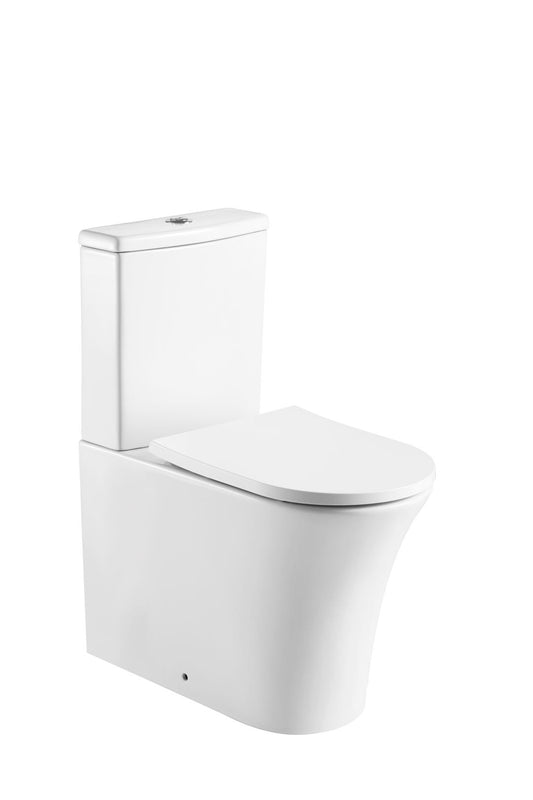 Kameo  Close to Wall Rimless WC Pan, Cistern and Soft Close Seat