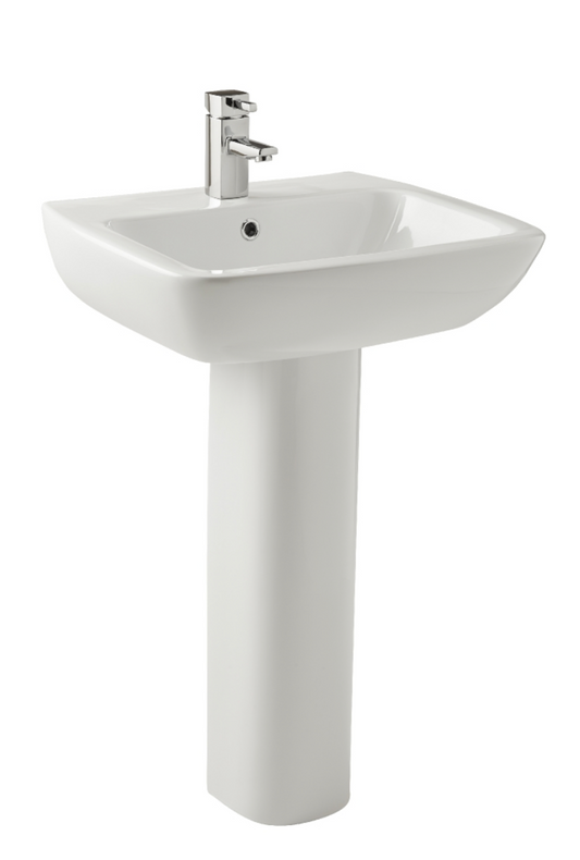 Evoque 550mm 1th Basin & Pedestal