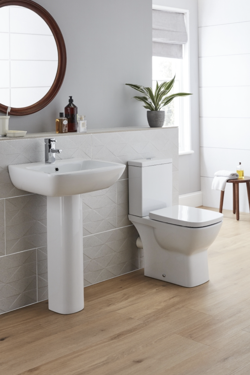 Evoque 550mm 1th Basin & Pedestal