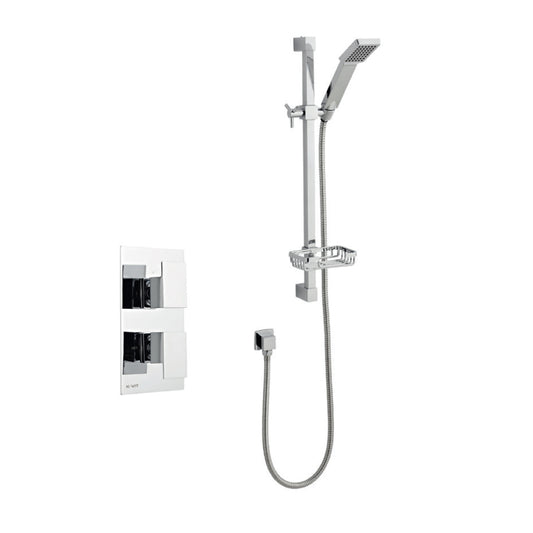 Element Option 1 Thermostatic Concealed Shower with Adjustable Slide Rail Kit