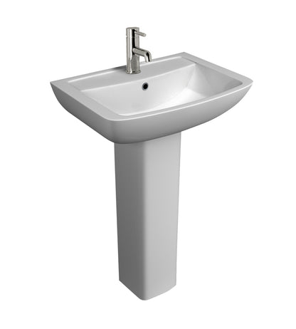 K Vit Pure 550mm 1th Basin & Pedestal