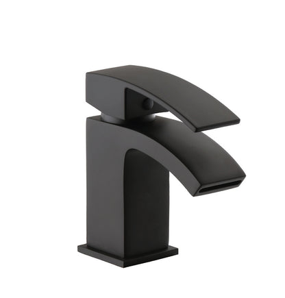 K Vit Fiuto Nero Mono Basin Mixer with Click Waste
