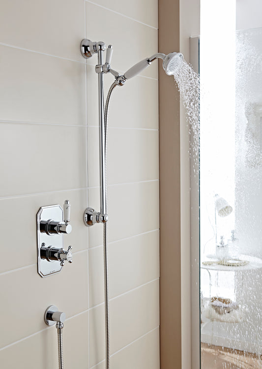 Viktory Option 4 Thermostatic Concealed Shower with Adjustable Slide Rail Kit