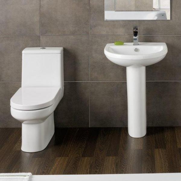 Bijou 550mm 1th Basin & Pedestal